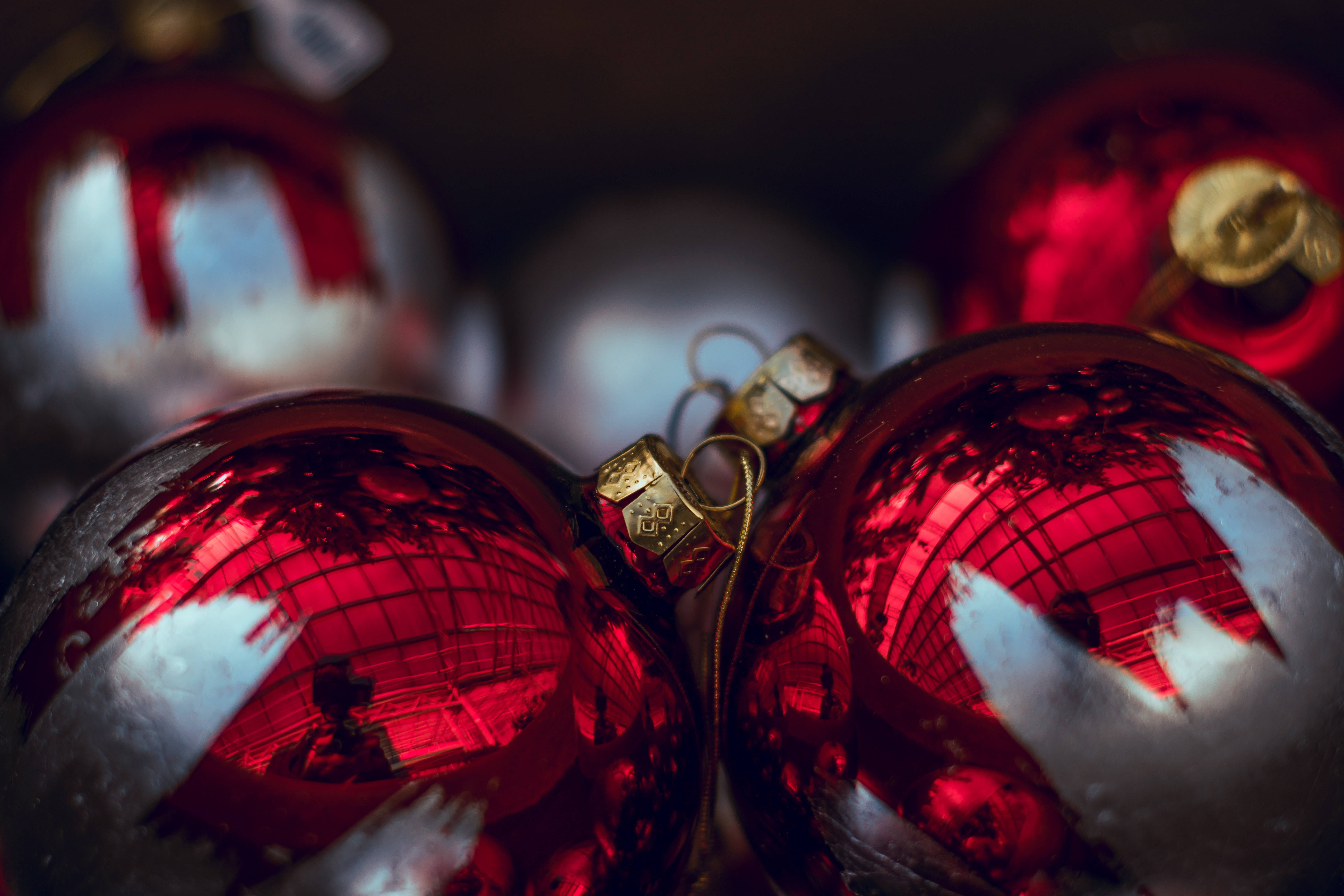 Yüksek Çözünürlüklü Noel Topları Duvar Kağıdı