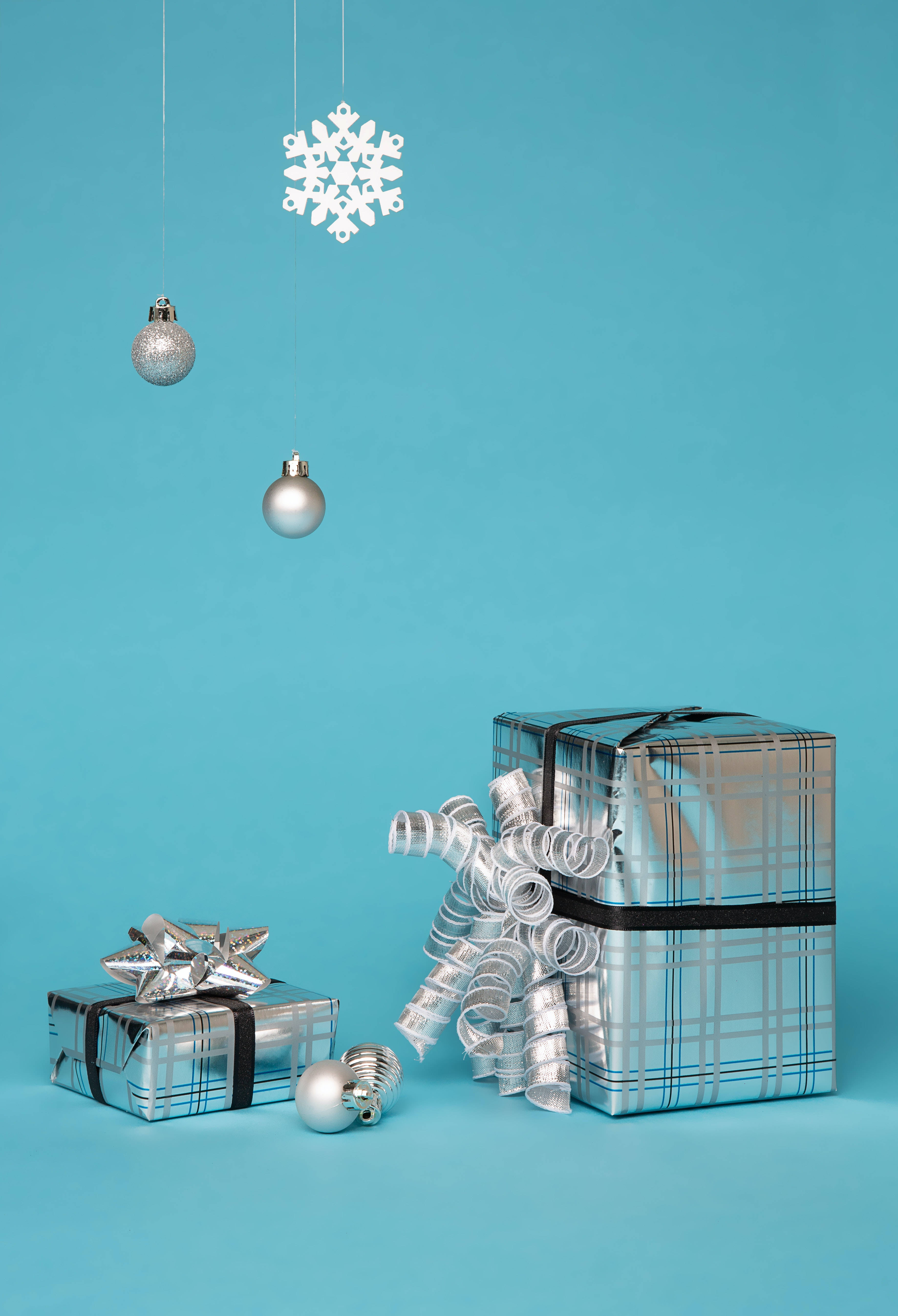 Yüksek Çözünürlüklü Noel Turkuazı Duvar Kağıdı