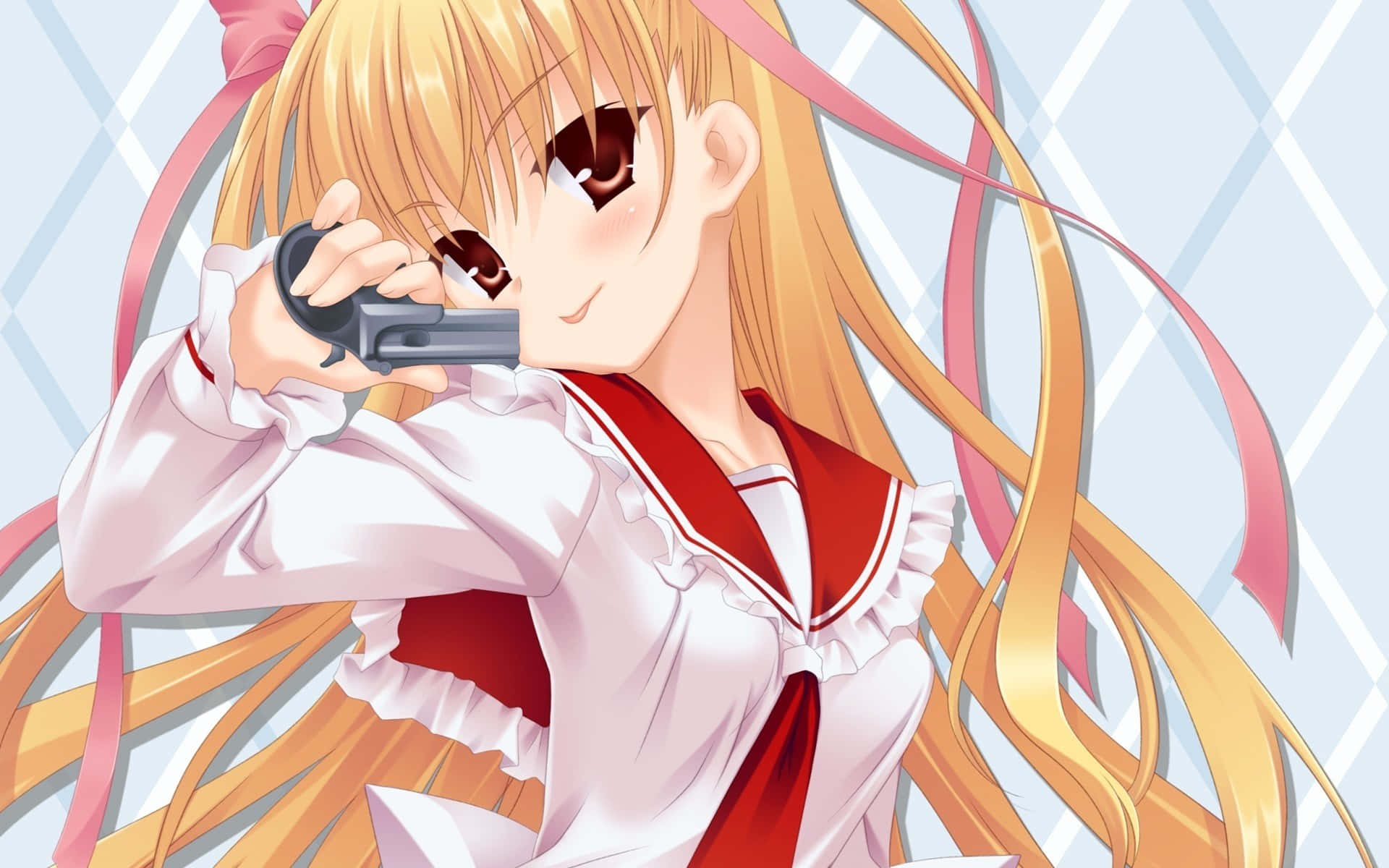 Yüksek Kaliteli Neşeli Anime Karakterleri İllüstrasyonu Duvar Kağıdı