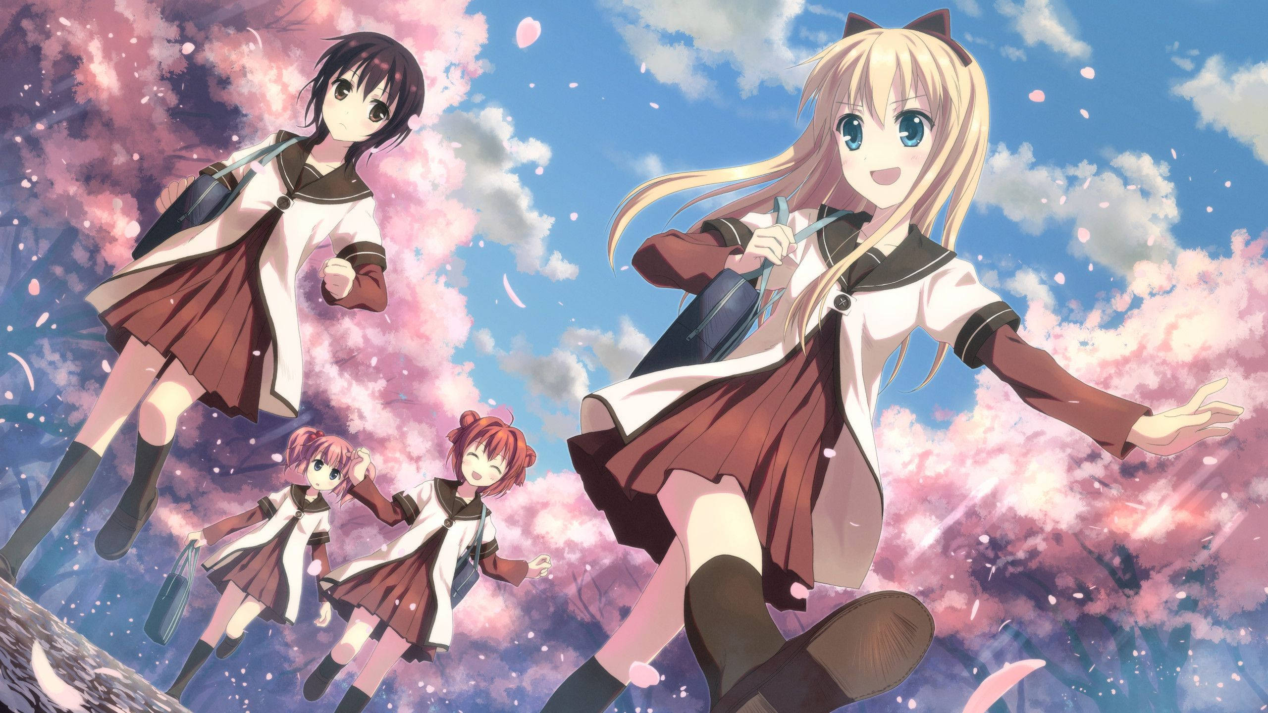 Yuru Yuri Anime Lezbiyen Duvar Kağıdı