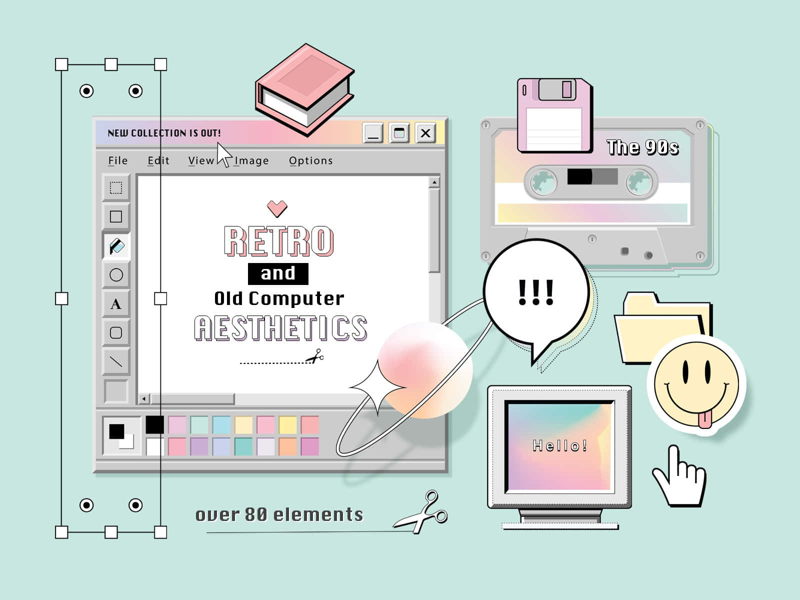Zamanda geriye bir adım atın: Estetik Retro esintili bu görünüm. Duvar Kağıdı