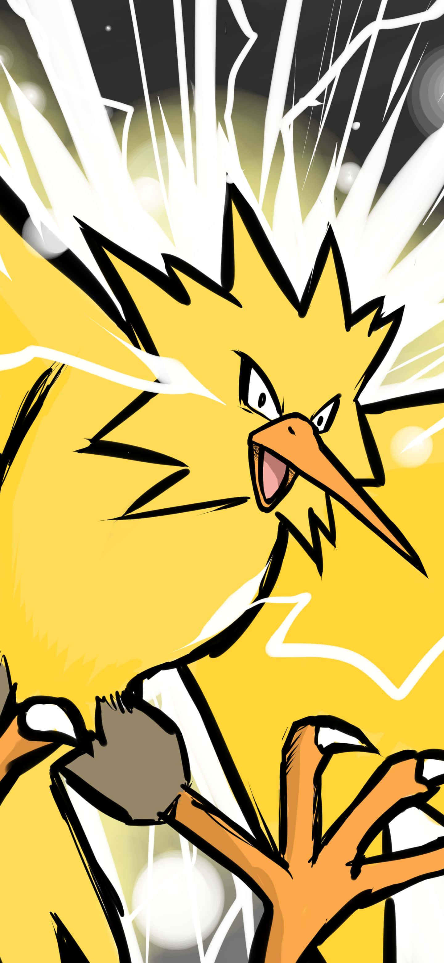 Zapdos Renkli Manga Paneli Duvar Kağıdı