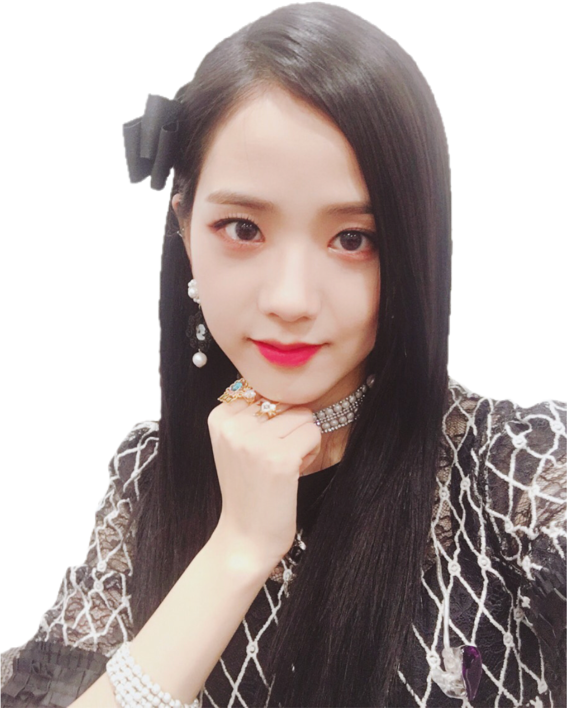 Zarif Blackpink Üyesi Portresi Duvar Kağıdı