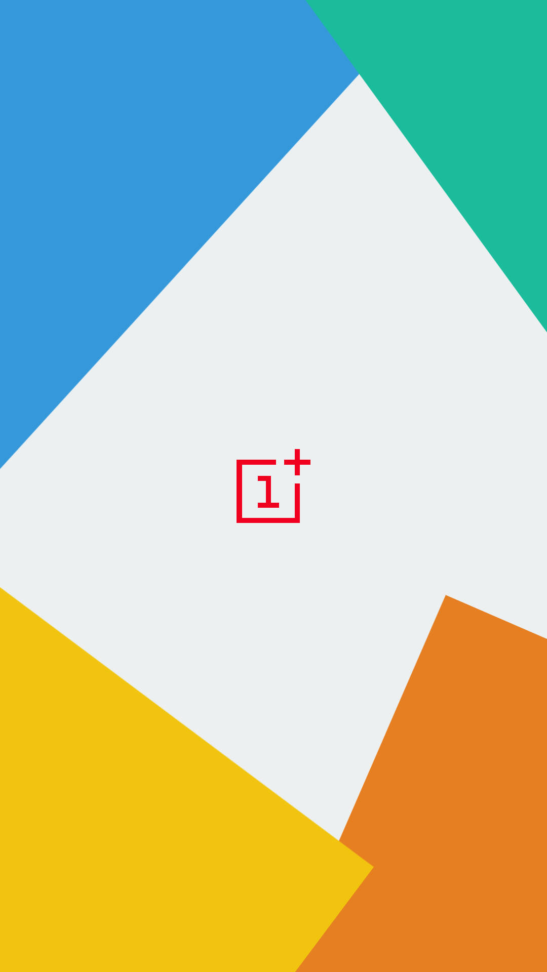 Zarif OnePlus Geometrik Çerçeve Tasarımı Duvar Kağıdı