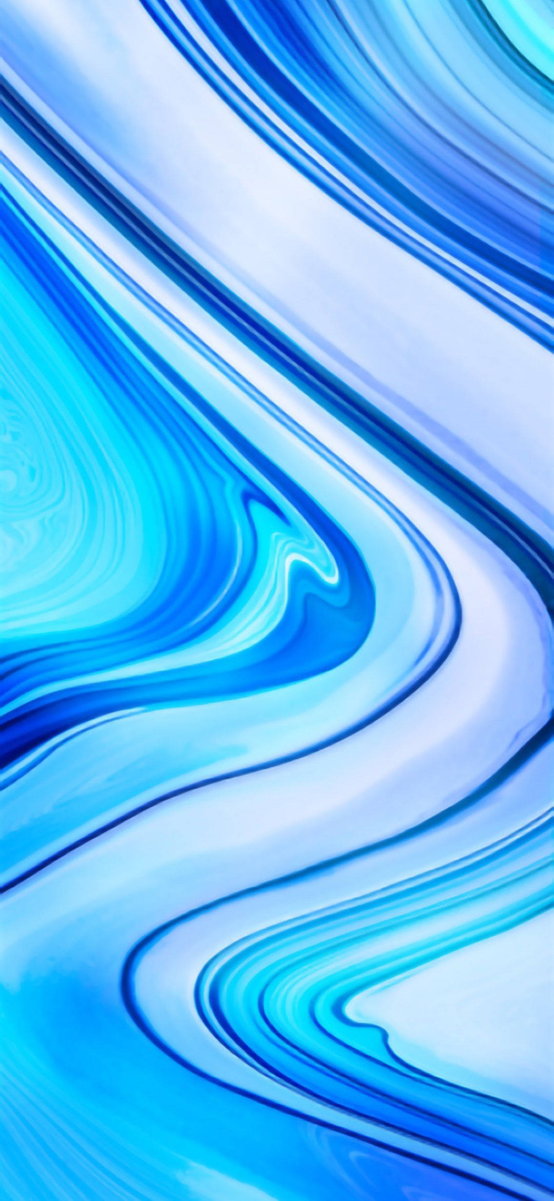 Zarif Redmi 9 Mavi Tonlarda Sergileniyor Duvar Kağıdı