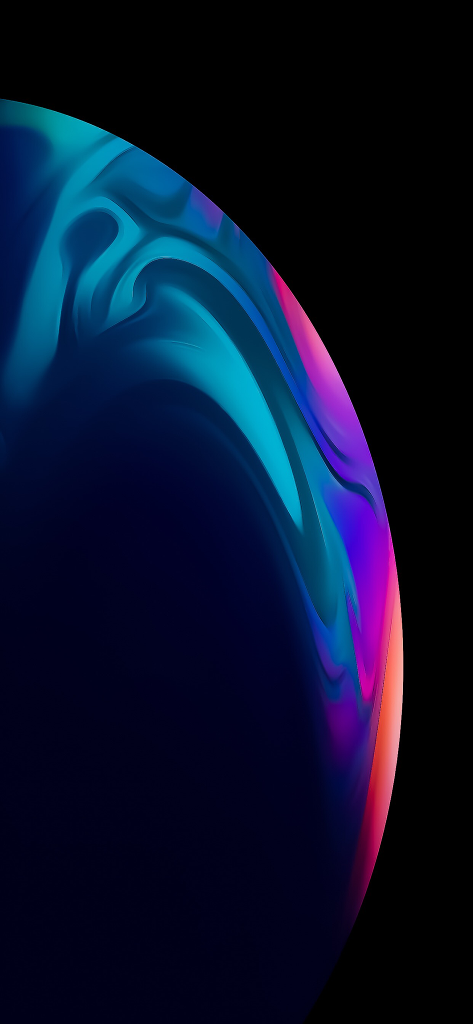 Zarif ve canlı soyut tasarıma sahip şık bir iPhone XR Duvar Kağıdı