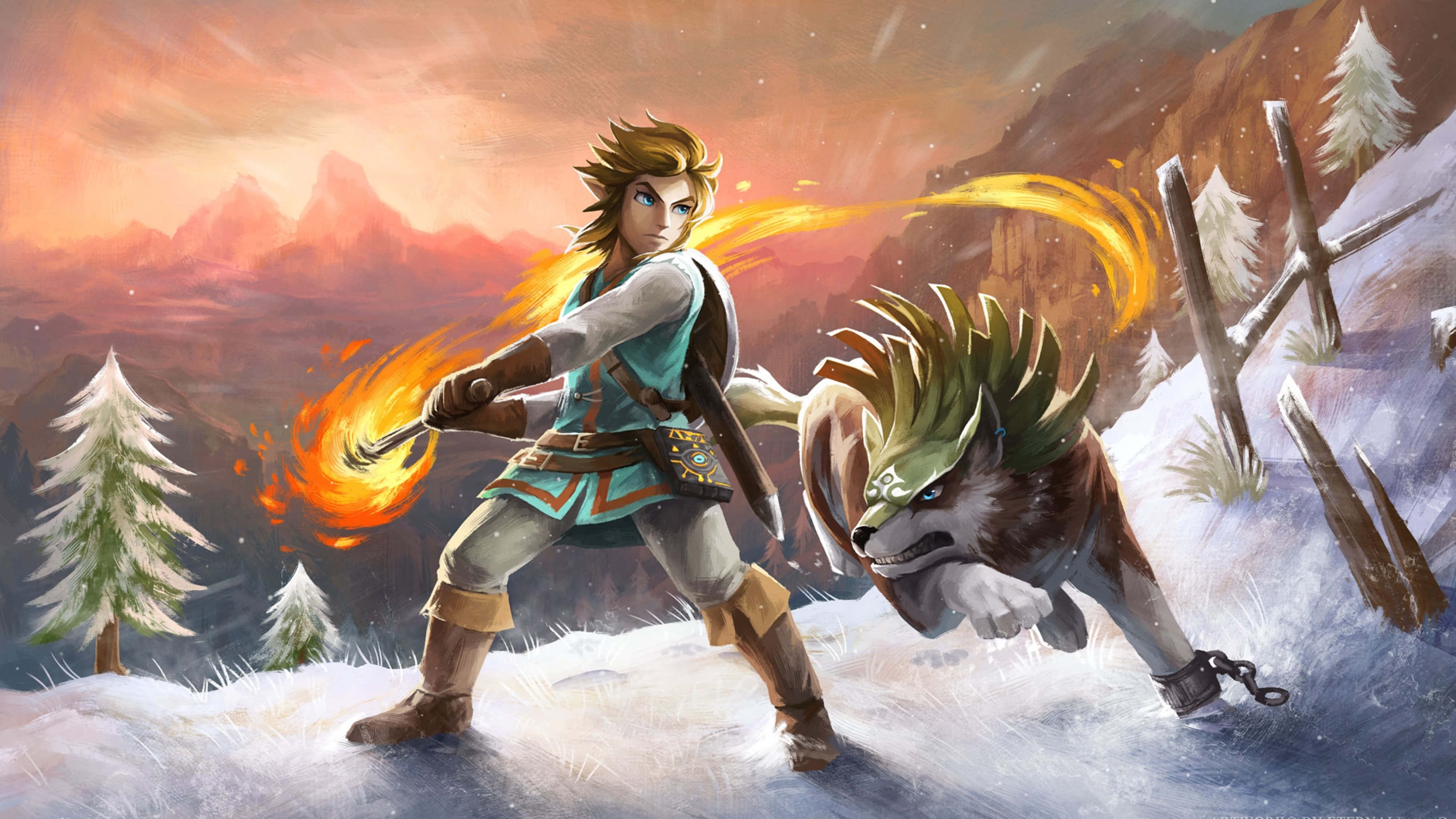 Zelda Breath Of The Wild 4K Hayvan Ehlileştirme Duvar Kağıdı