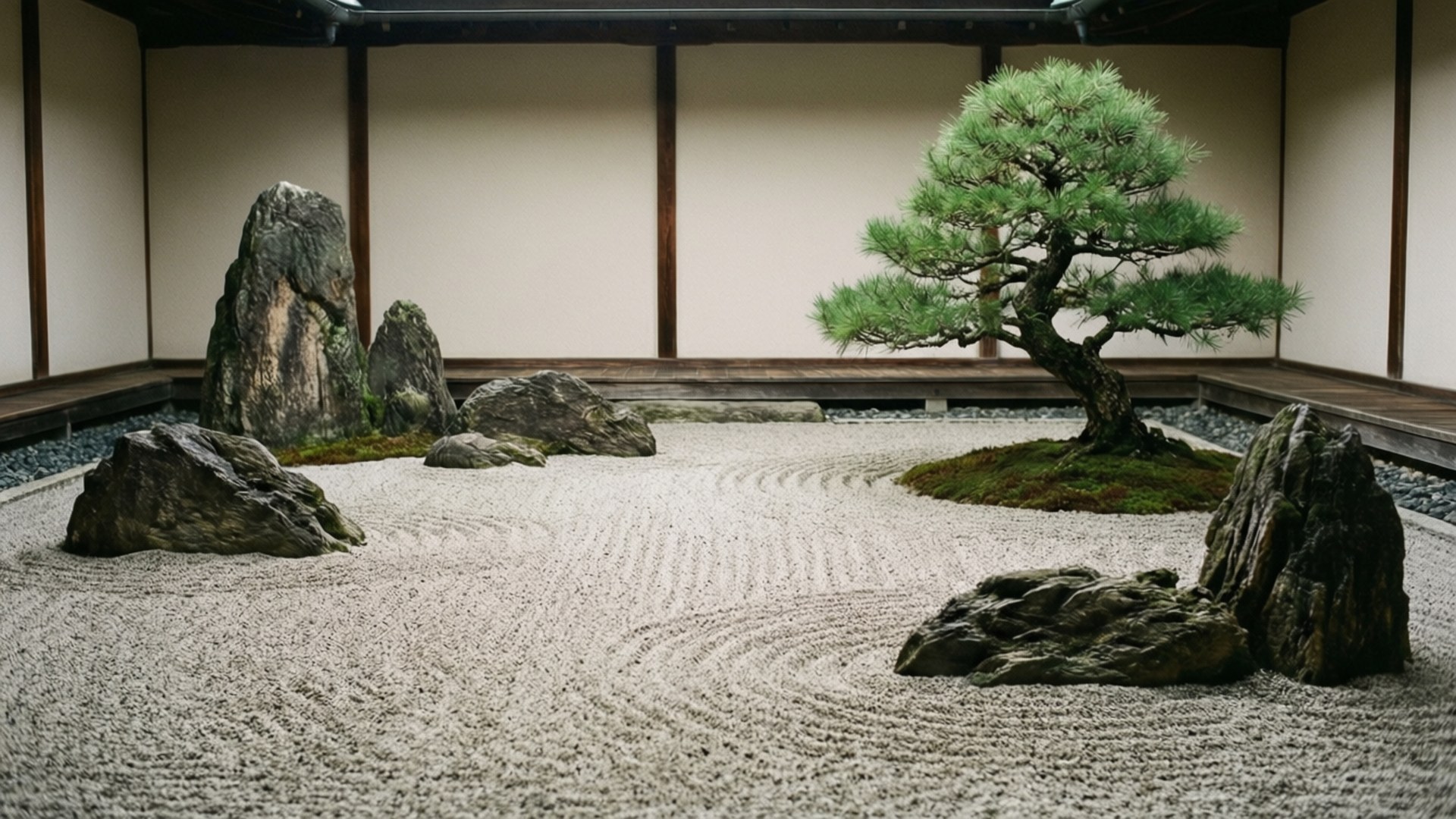 Zen Bahçe Huzuru Duvar Kağıdı