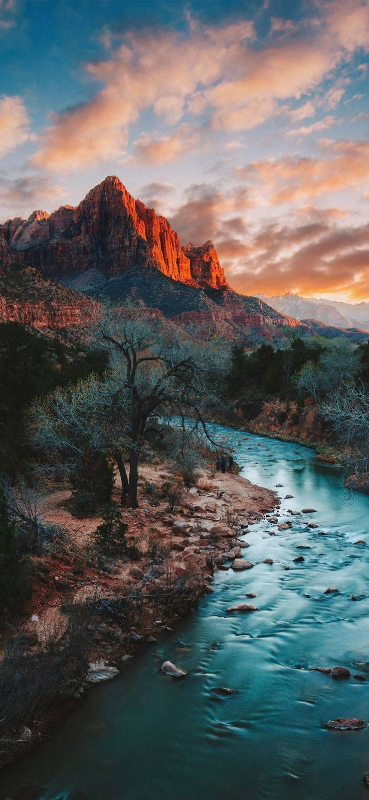 Zion Narrows Bölümü Zion Ulusal Parkı Duvar Kağıdı