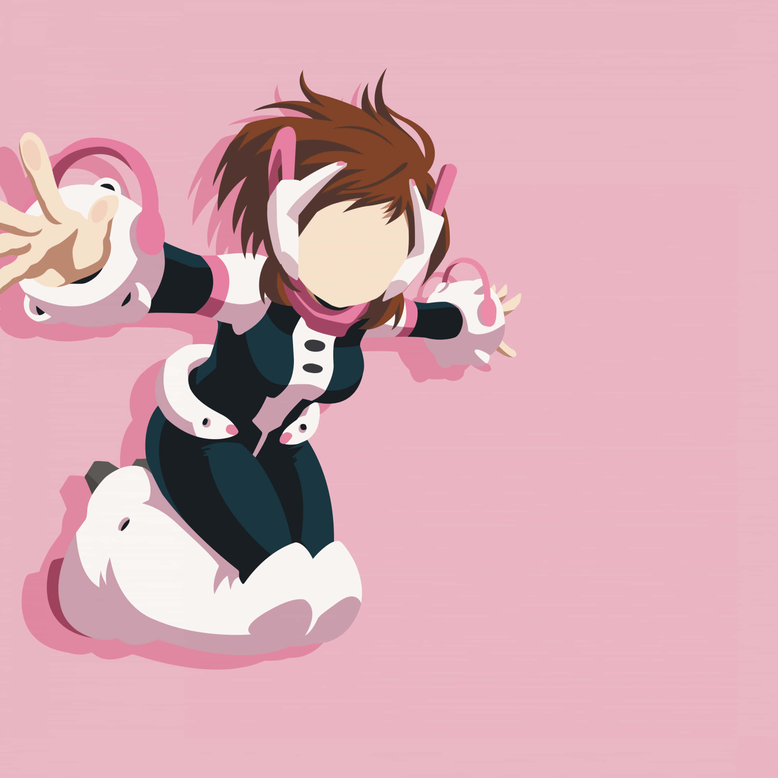 Zıplayan Uraraka Estetiği Duvar Kağıdı