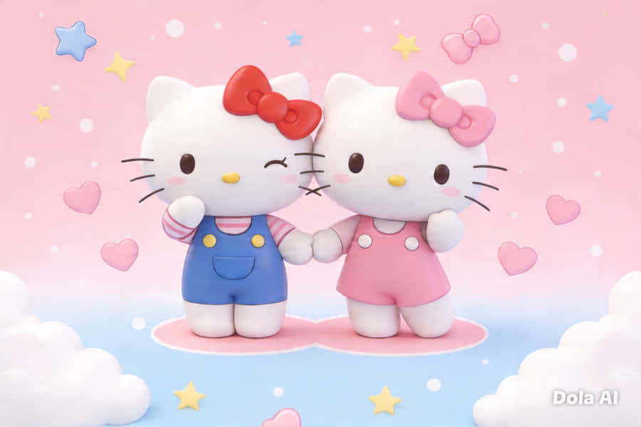 Hello Kitty, Sanrio, Kawaii, Sevimli, Kawaii Estetiği, Sevimli Estetik Çizgi Film, Kawaii Kedi, Sanrio Estetiği, Bilgisayar