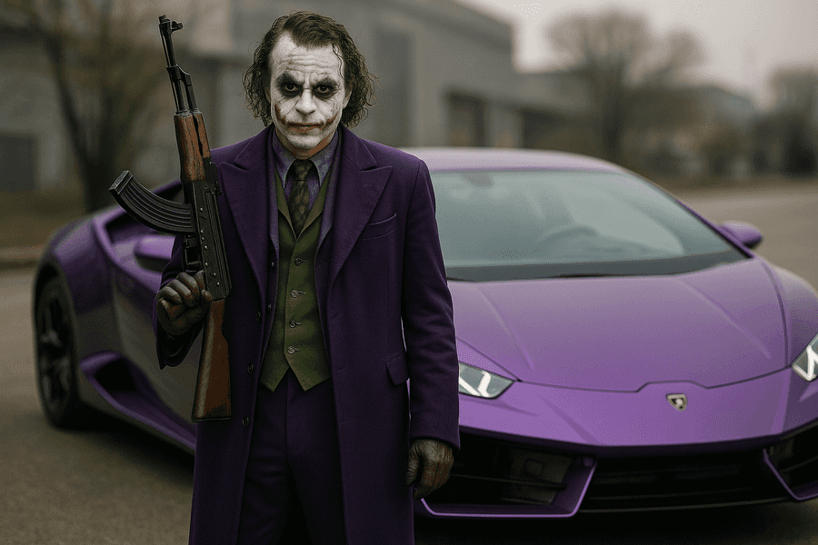 DC Comics, Joker, Süper Araba Arka Planı, Mor Estetik, DC Comics Resimleri, Kötü Karakter Arka Planı, Mor Takım Elbise