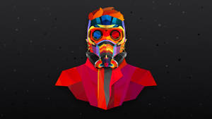 2560x1440 Marvel Geometrik Estetik Star-Lord — Galaksinin Koruyucuları Duvar Kağıdı