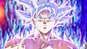 8k 3d Anime Goku Alevler İçinde