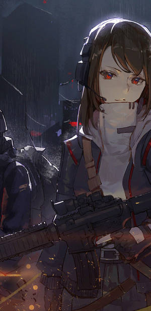 4K Anime iPhone Savaşçı Kız