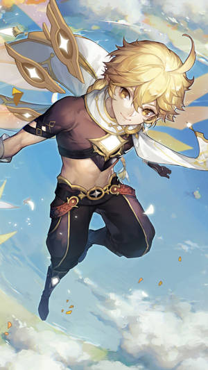 Aether Uçuyor Genshin Impact Telefon
