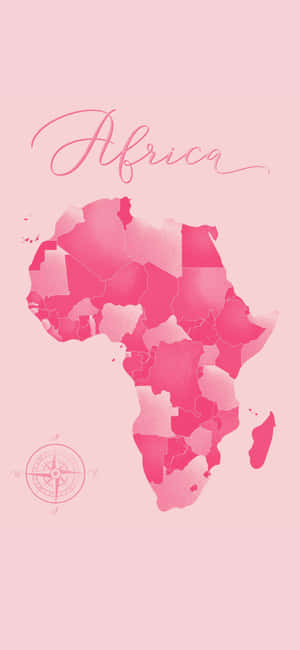 İphone X Afrika Arka Planı — Estetik pembe Duvar Kağıdı