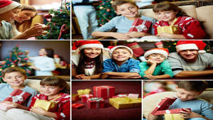 Aile Noel Kolajı duvar kağıdı