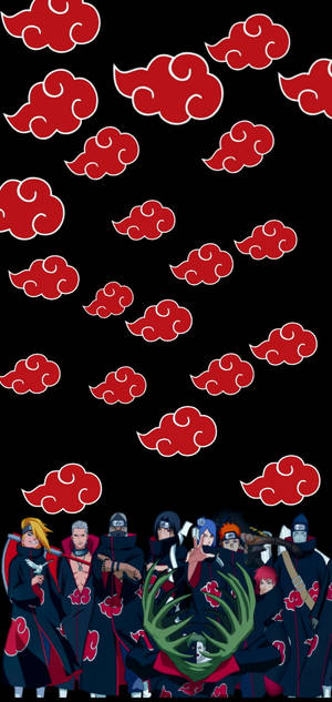 Akatsuki Logosu Ninja Klanı — Naruto iPhone GIF Duvar Kağıdı