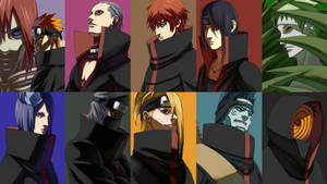 Akatsuki Üyeleri Kolajı PC — Naruto karakterleri Duvar Kağıdı