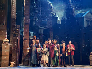 Bir Noel Şarkısı arka planı — Estetik noel Duvar Kağıdı