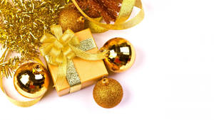 Altın Noel Hediyesi duvar kağıdı — Noel Hediyeleri Duvar Kağıdı