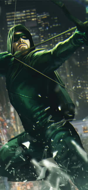 Green Arrow Iphone — 1284x2778 Duvar Kağıdı