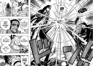 Amiral Kizaru Rayleigh'e Karşı Manga Paneli duvar kağıdı