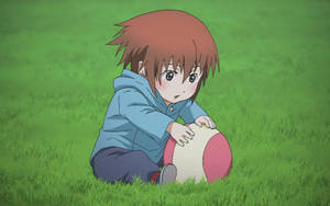 Topla oynayan anime çocuk duvar kağıdı — Anime çocukları Duvar Kağıdı