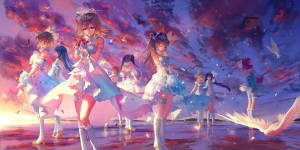 Anime Dans Eden Kız Grubu duvar kağıdı — Anime dansı Duvar Kağıdı