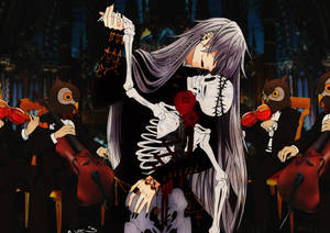 Anime Dans Eden İskeletli Çocuk duvar kağıdı — Anime dansı Duvar Kağıdı