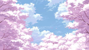 Anime Kiraz Çiçeği Arka Planı — Kiraz çiçeği Duvar Kağıdı