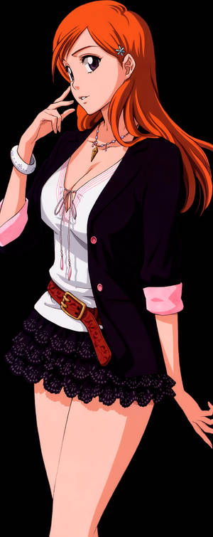 Anime kızı Orihime Inoue duvar kağıdı — Galaxy Z Fold 6 Duvar Kağıdı