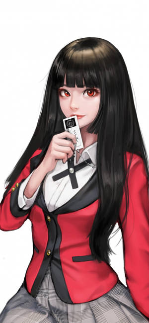 Anime kızı Yumeko Jabami duvar kağıdı — iPhone 11 Pro Duvar Kağıdı