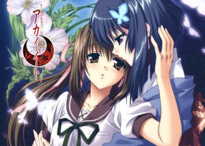 Anime lezbiyen Kei ve Yumei duvar kağıdı