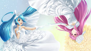 Anime lezbiyen Miku ve Chuchu duvar kağıdı