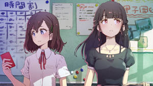 Anime lezbiyen okul kızları duvar kağıdı