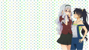 Anime lezbiyenler Takane ve Hibiki duvar kağıdı