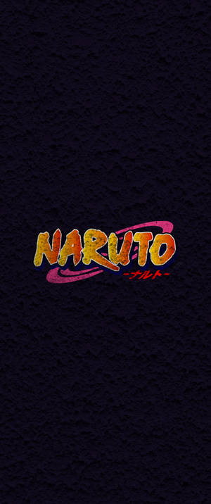 Anime Sembolleri Naruto Logosu Siyah Zemin Üzerinde — Sony Xperia Duvar Kağıdı
