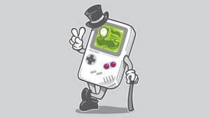 Antropomorfik Game Boy parodi sanatı duvar kağıdı