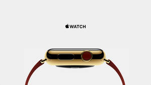Apple Watch altın çerçeve kırmızı taç duvar kağıdı — Apple Watch Duvar Kağıdı