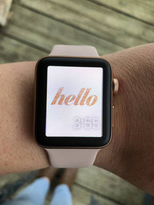 Apple Watch simli merhaba kadranı duvar kağıdı — Apple Watch Duvar Kağıdı