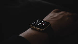Apple Watch Zifiri Siyah Kayışlı duvar kağıdı — Apple Watch Duvar Kağıdı