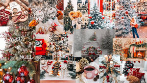 Arktik Hava Noel Kolajı duvar kağıdı