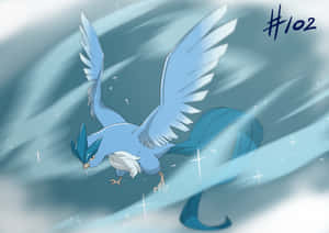 Articuno ve #102 Yazısı — Anime masaüstü Duvar Kağıdı