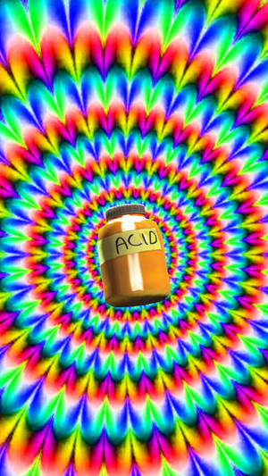 Asitli Kaleydoskop Trippy Estetik — Trippy Estetik Duvar Kağıdı