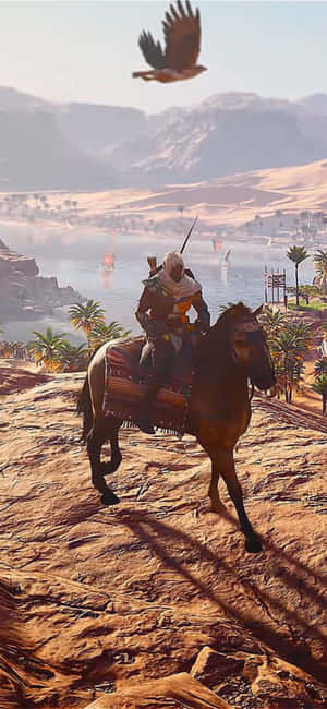 Iphone X Assassin's Creed Origins Arka Planı — POCO M8 Duvar Kağıdı