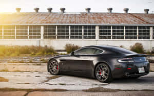 Aston Martin Vanquish Manzaralı Bir Yolda Aksiyonda — Steam Deck OLED Duvar Kağıdı