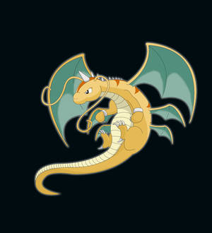 Havalı Uçan Mega Dragonite duvar kağıdı — Dragon ball super GIF Duvar Kağıdı