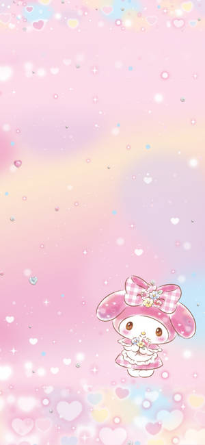Baby My Melody duvar kağıdı — iPhone 15 Duvar Kağıdı